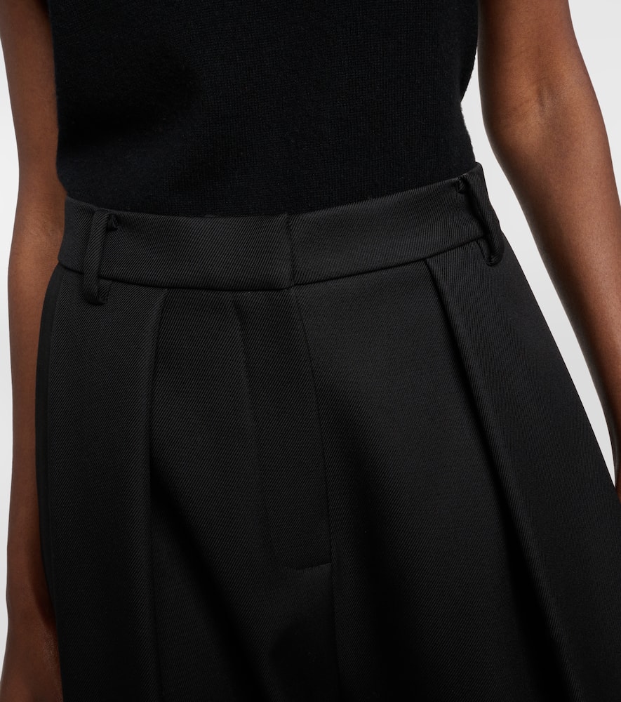 High-rise wool pants