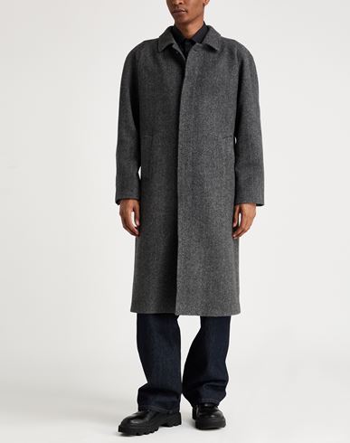 Man Coat Charcoal Size 40 Virgin Wool