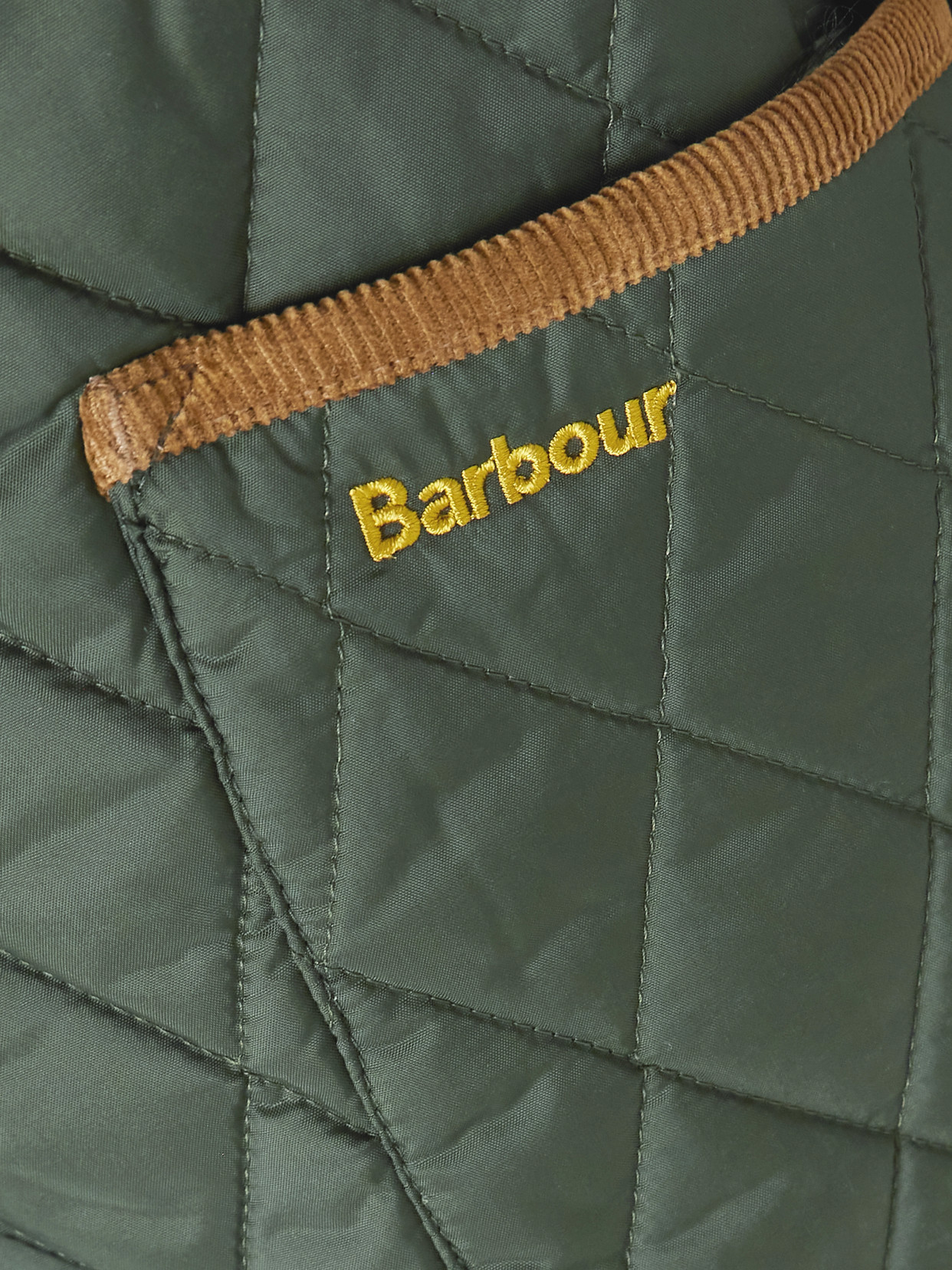 Liddesdal Corduroy-trimmed Quilted Shell Jacket - Green