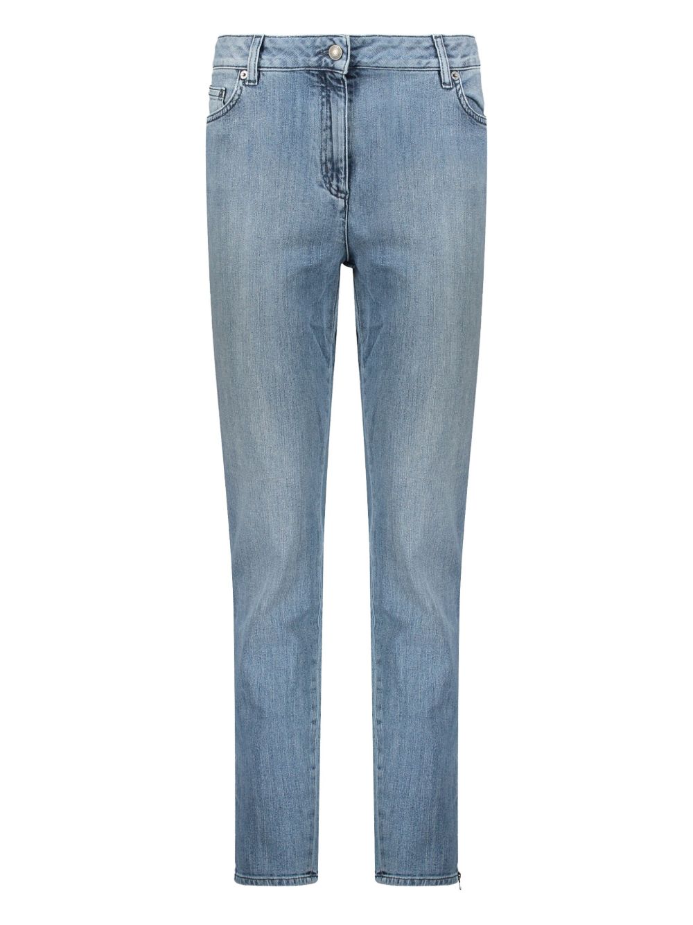 Bleached-effect jeans - Blue