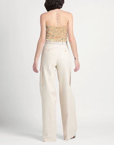 Woman Top Beige Size 4 Polyester, Wool, Viscose, Elastane