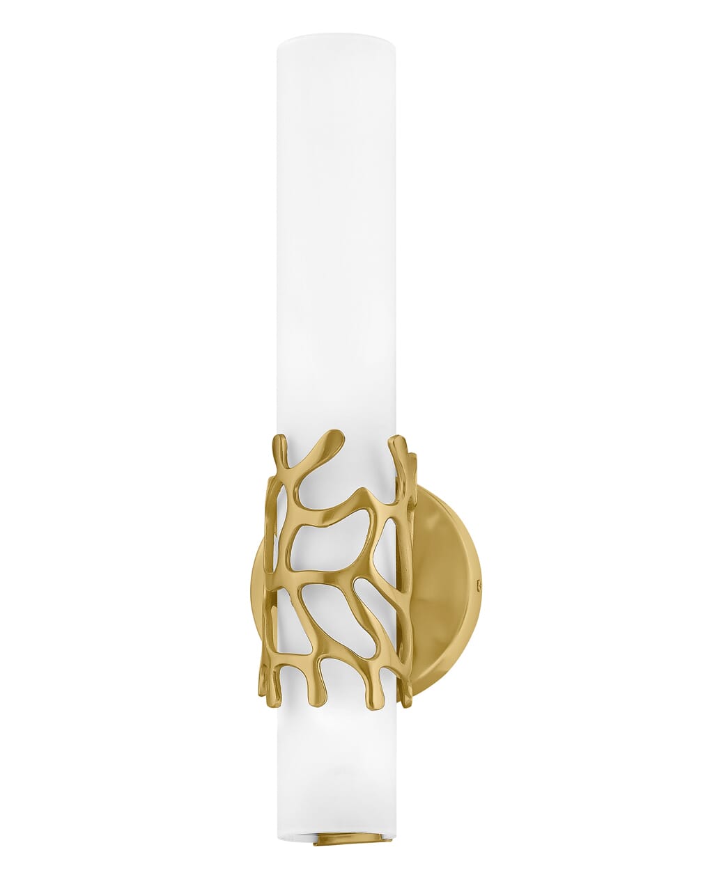 Lacquered Brass LED Wall Sconce from the Lyra Collection