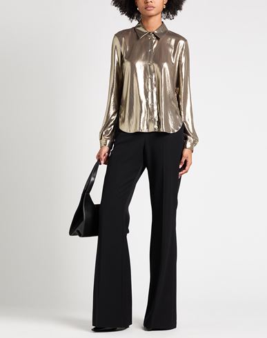 Woman Shirt Gold Size 4 Polyester