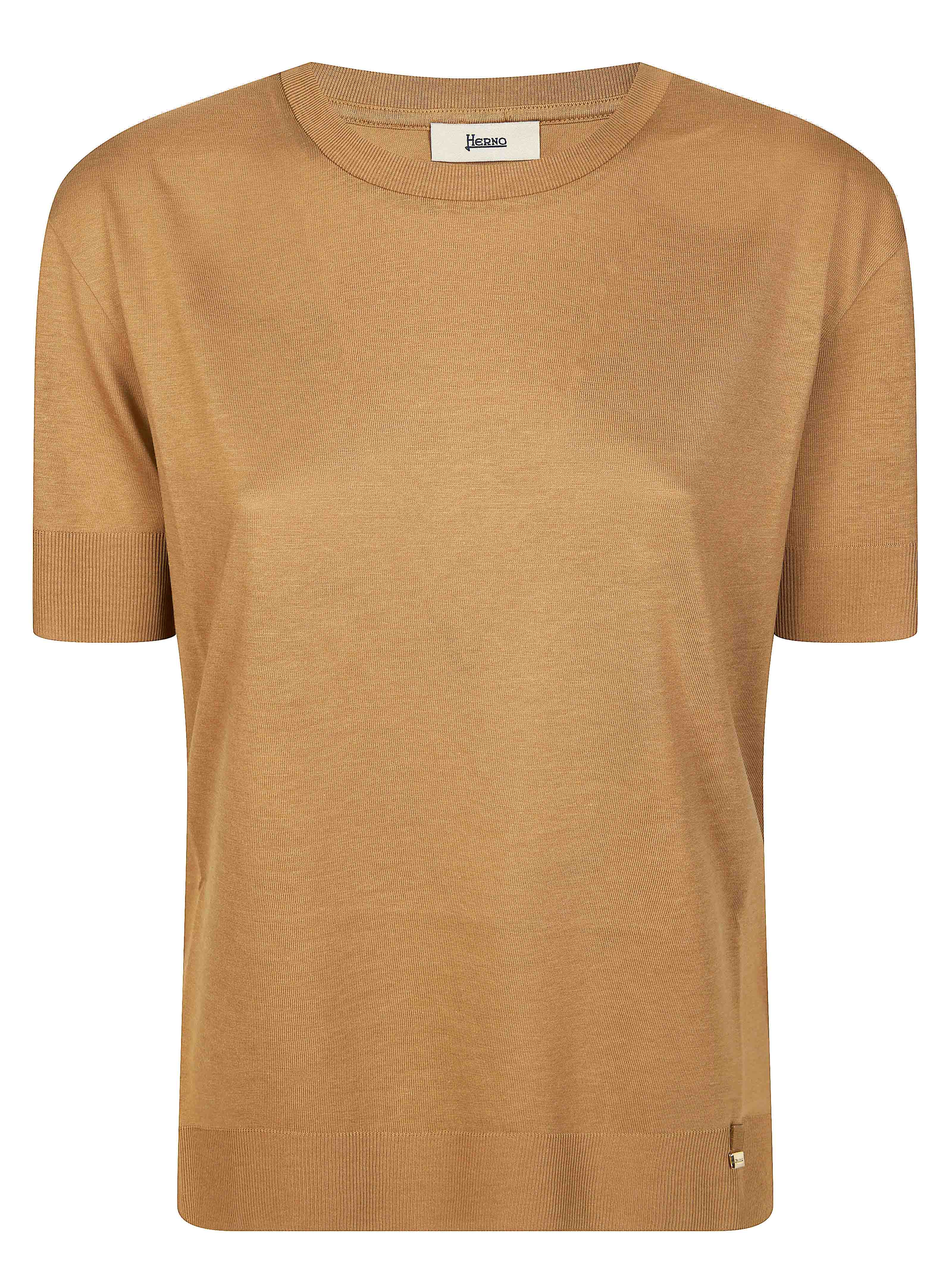 Elegant Women's T-Shirt with Continuous Borders