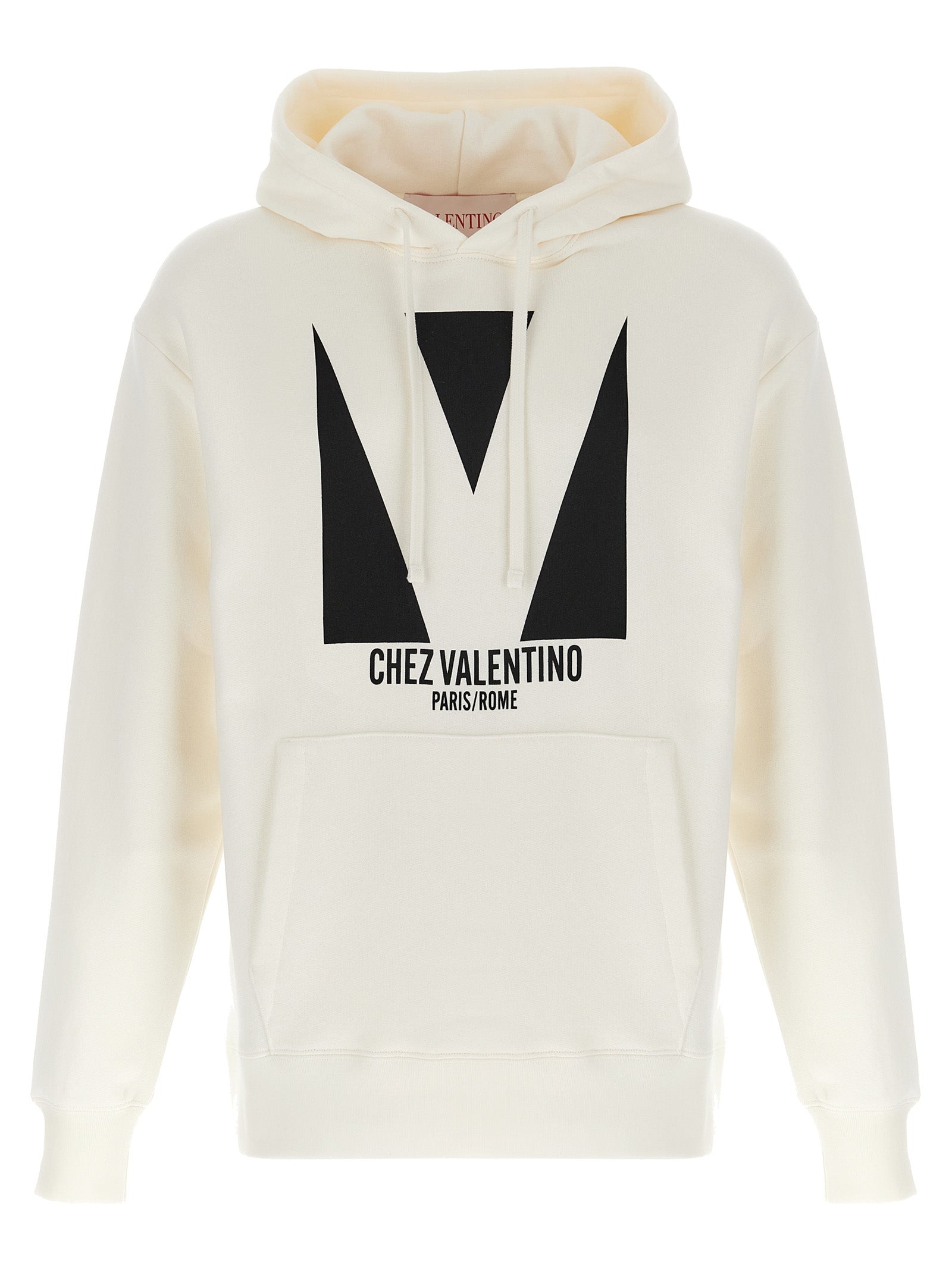 Logo-Printed Cotton Hoodie — White