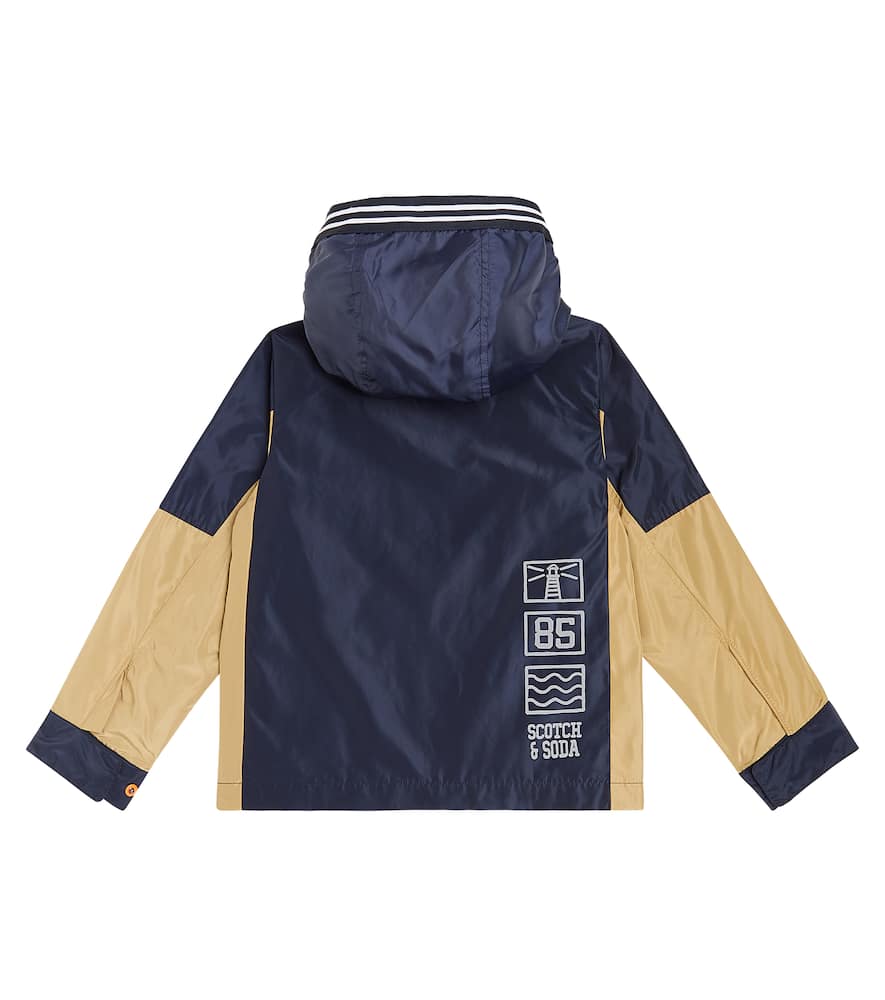 Scotch & Soda Kids Colorblocked technical jacket