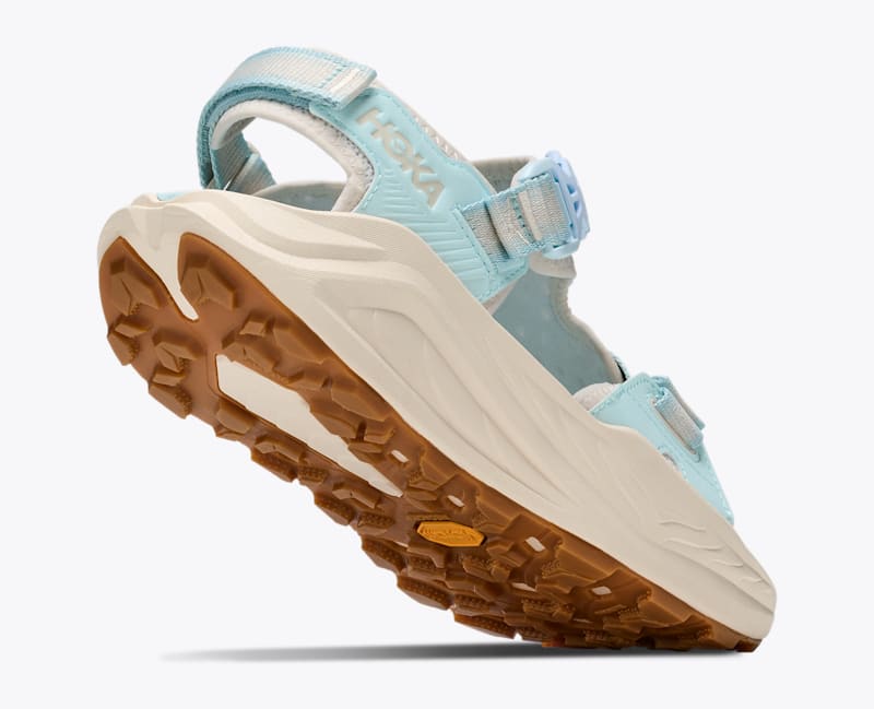HOKA Women's Infini Hike TC Shoes in Glimmering Blue/Alabaster