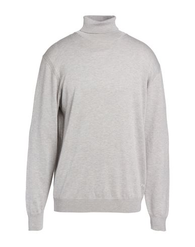 Man Turtleneck Light grey Size M Viscose, Nylon