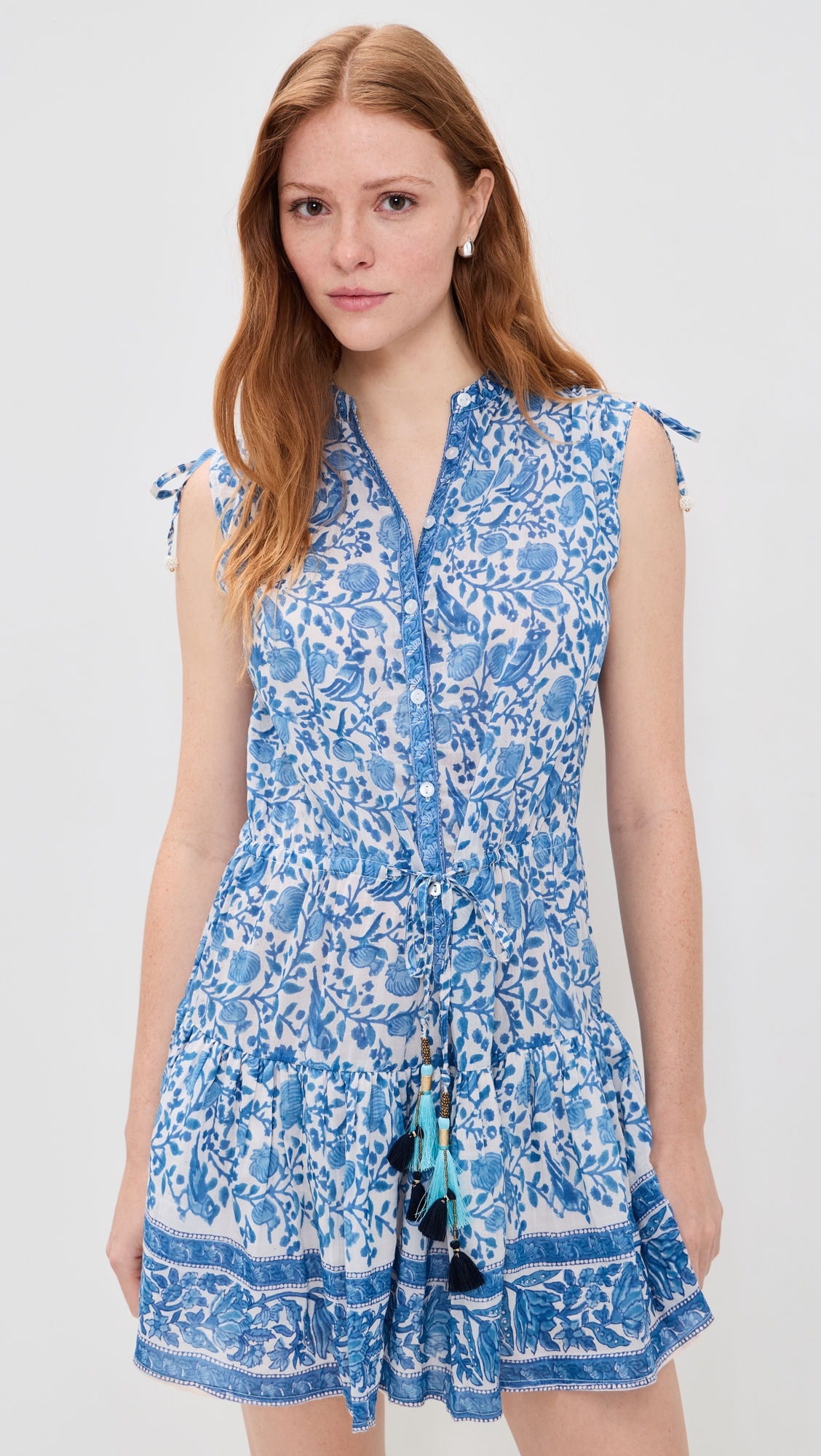 Paula Mini Dress Blue White