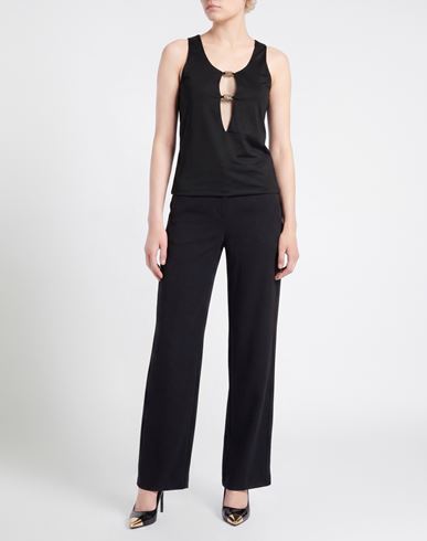 Woman Top Black Size 6 Polyester, Elastane