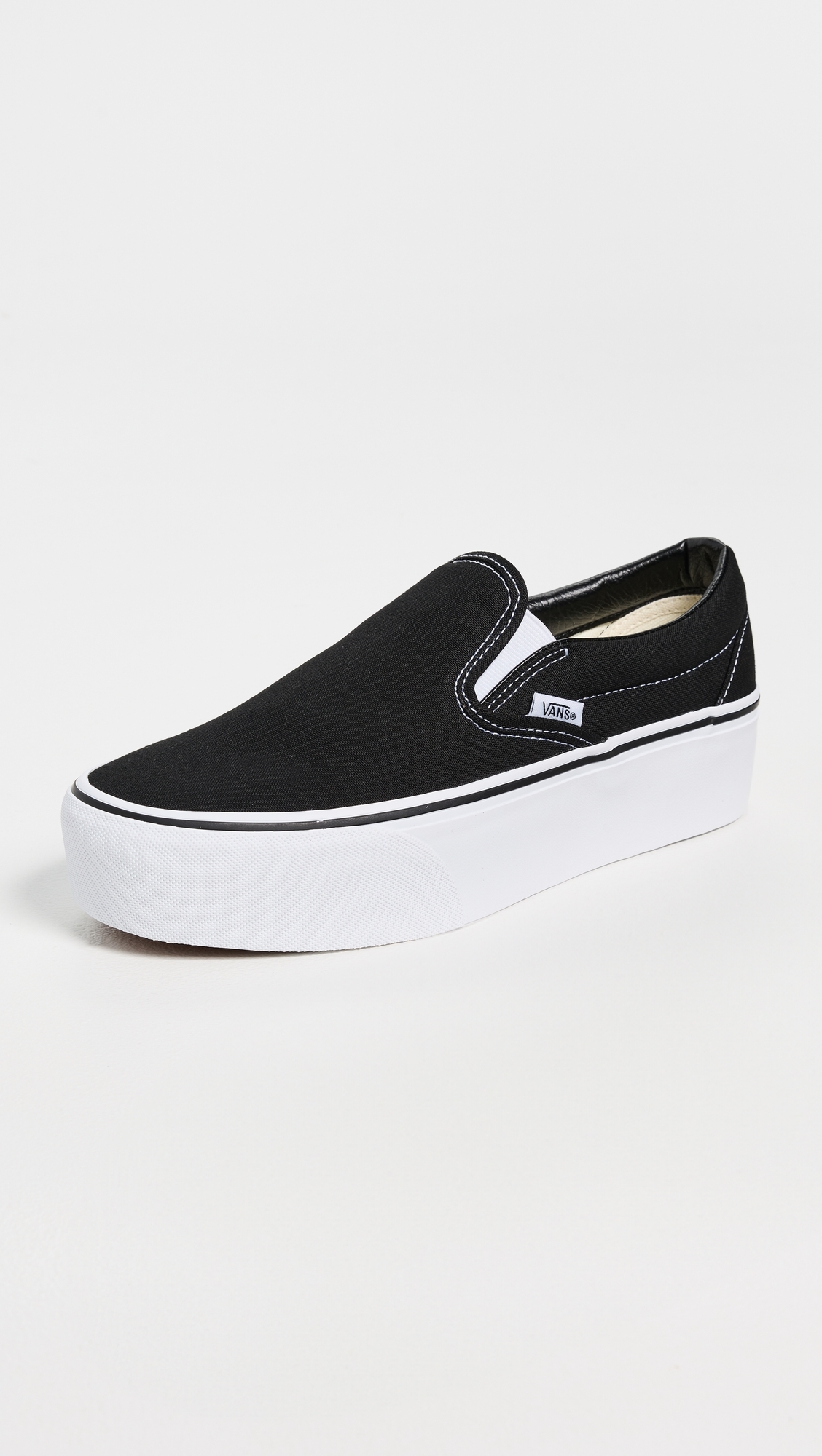 UA Classic Slip-On Stackform Sneakers Black/True White W
