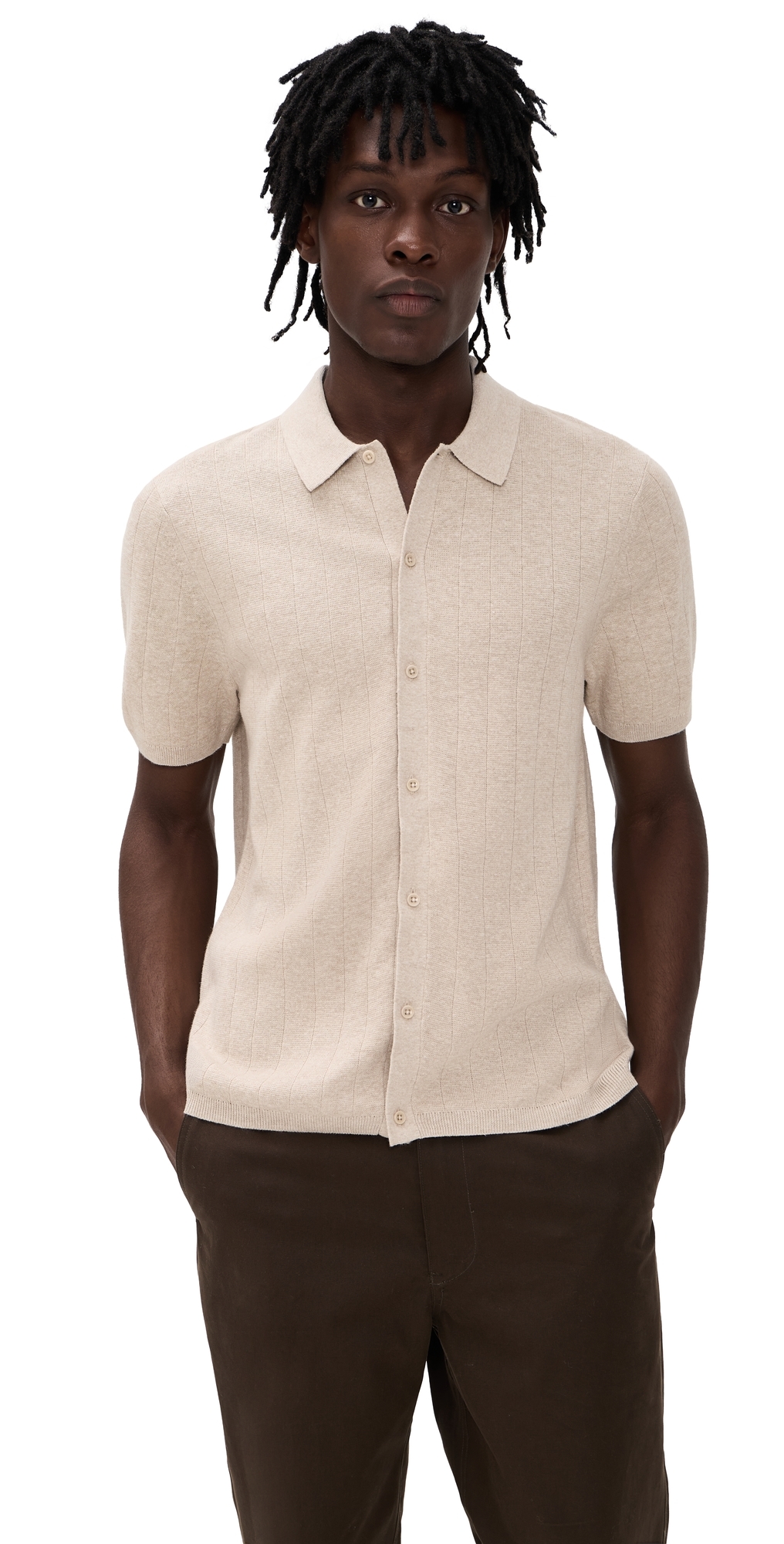 Knit Piazza Shirt Heather Oatmeal