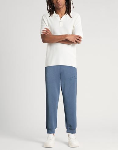 Man Pants Slate blue Size M Modal, Polyester, Elastane