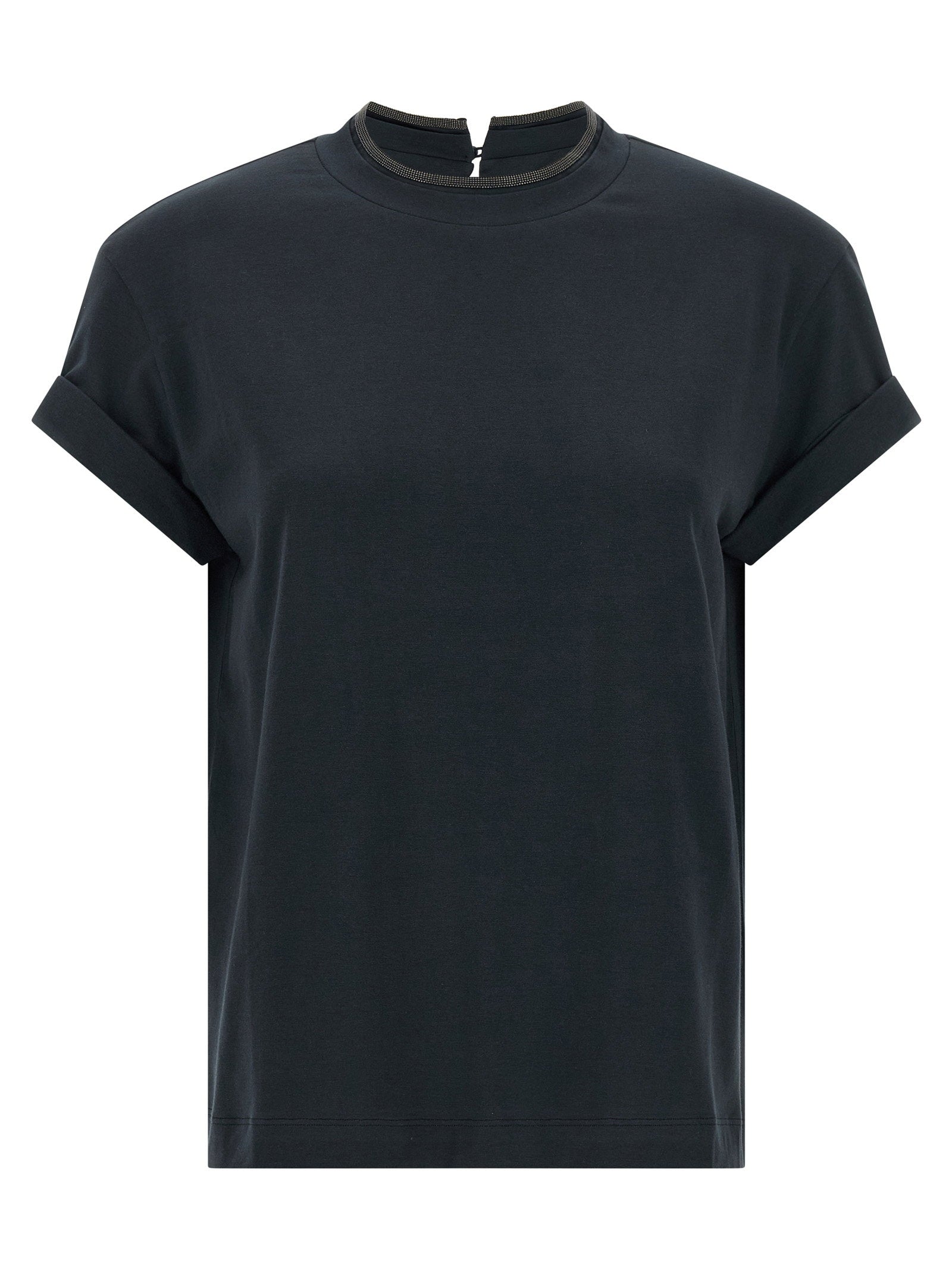 Shiny Collar T-shirt
