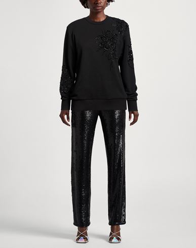 P. a.r. o.s. h. Woman Sweatshirt Black Size S Cotton