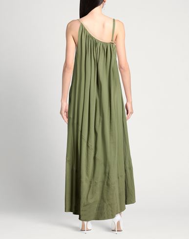 Woman Maxi dress Military green Size 2 Cotton