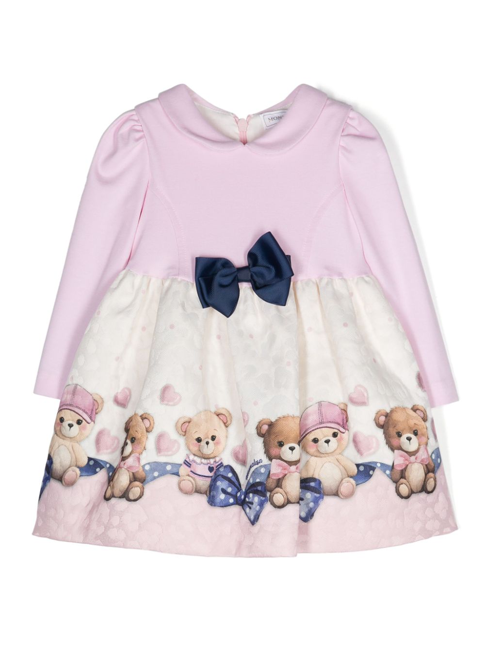 Matelassé jersey dress - Pink
