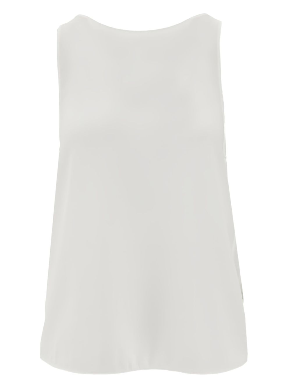 Emporio Armani crepe top - White