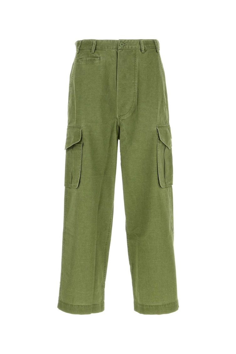 Green Cotton Cargo Pant