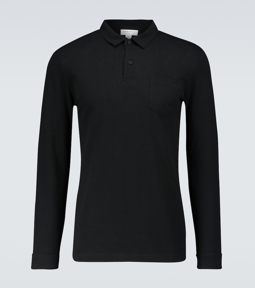 Riviera long-sleeved polo shirt