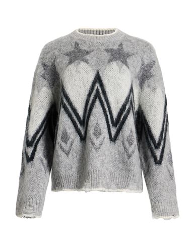 Woman Sweater Grey Size S Acrylic, Mohair wool, Polyamide, Viscose, Metal