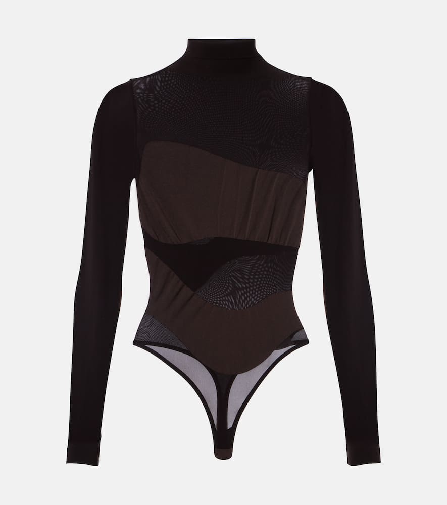 Shade semi-sheer bodysuit