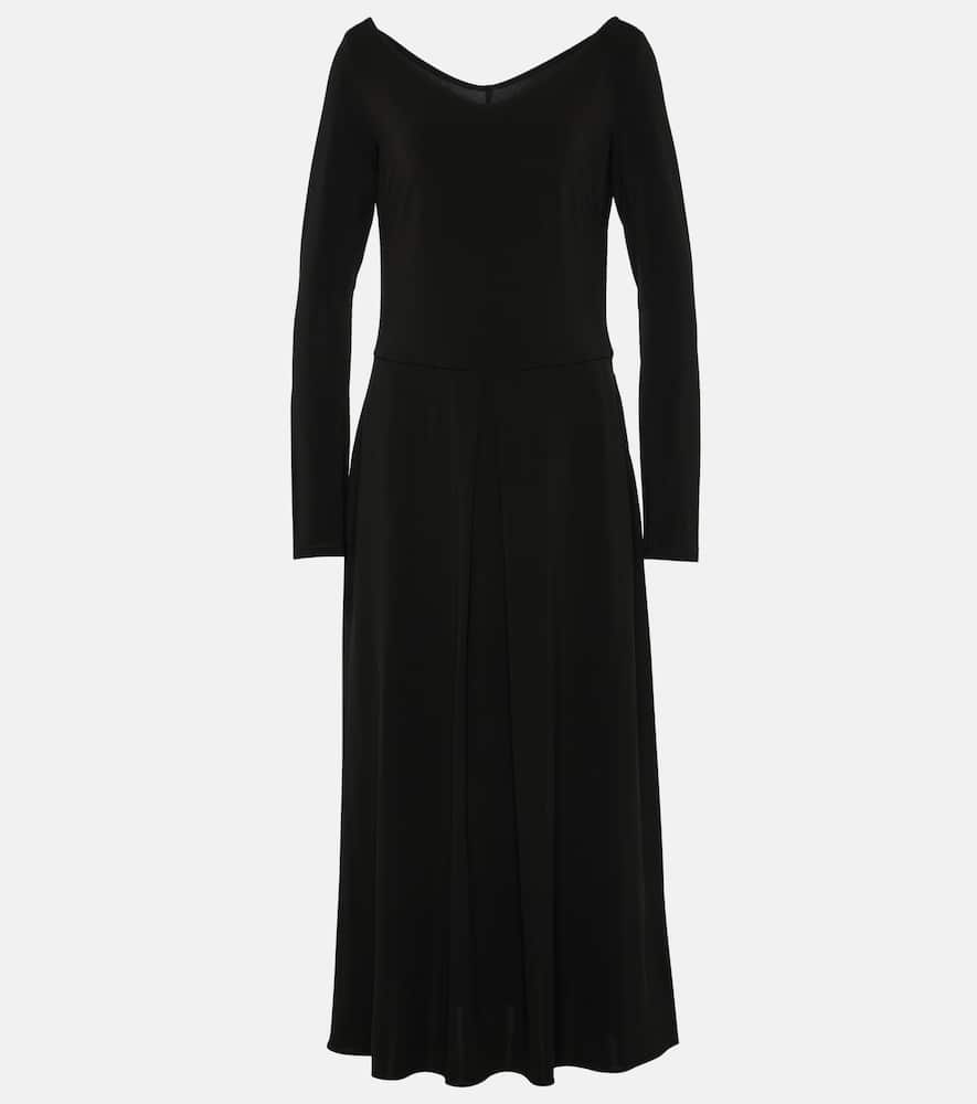 Valido pleated jersey maxi dress