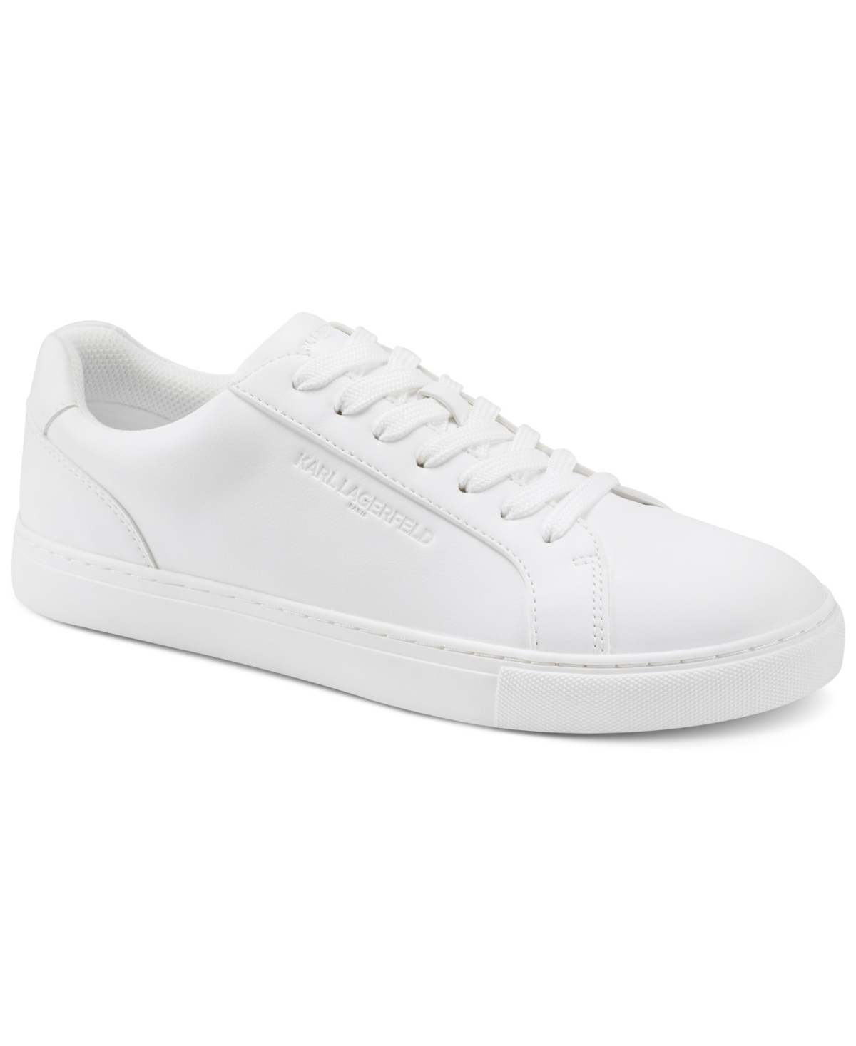Paris Men's Avenix Low Profile Embossed Logo Sneakers - White