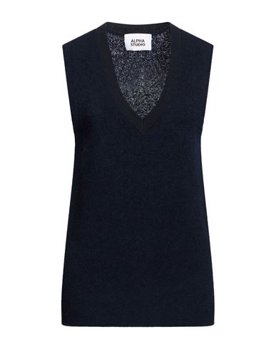 Woman Sweater Midnight blue Size 4 Virgin Wool, Polyamide, Merino Wool