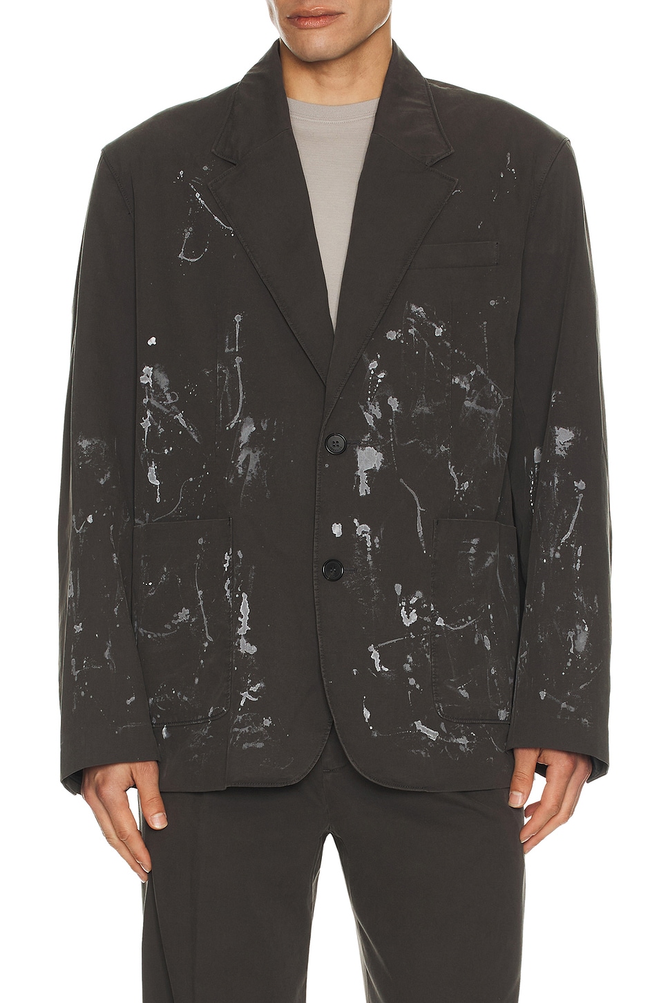 WE11DONE Painted Jacket in Grey - Grey. L also in S, M, XL/1X