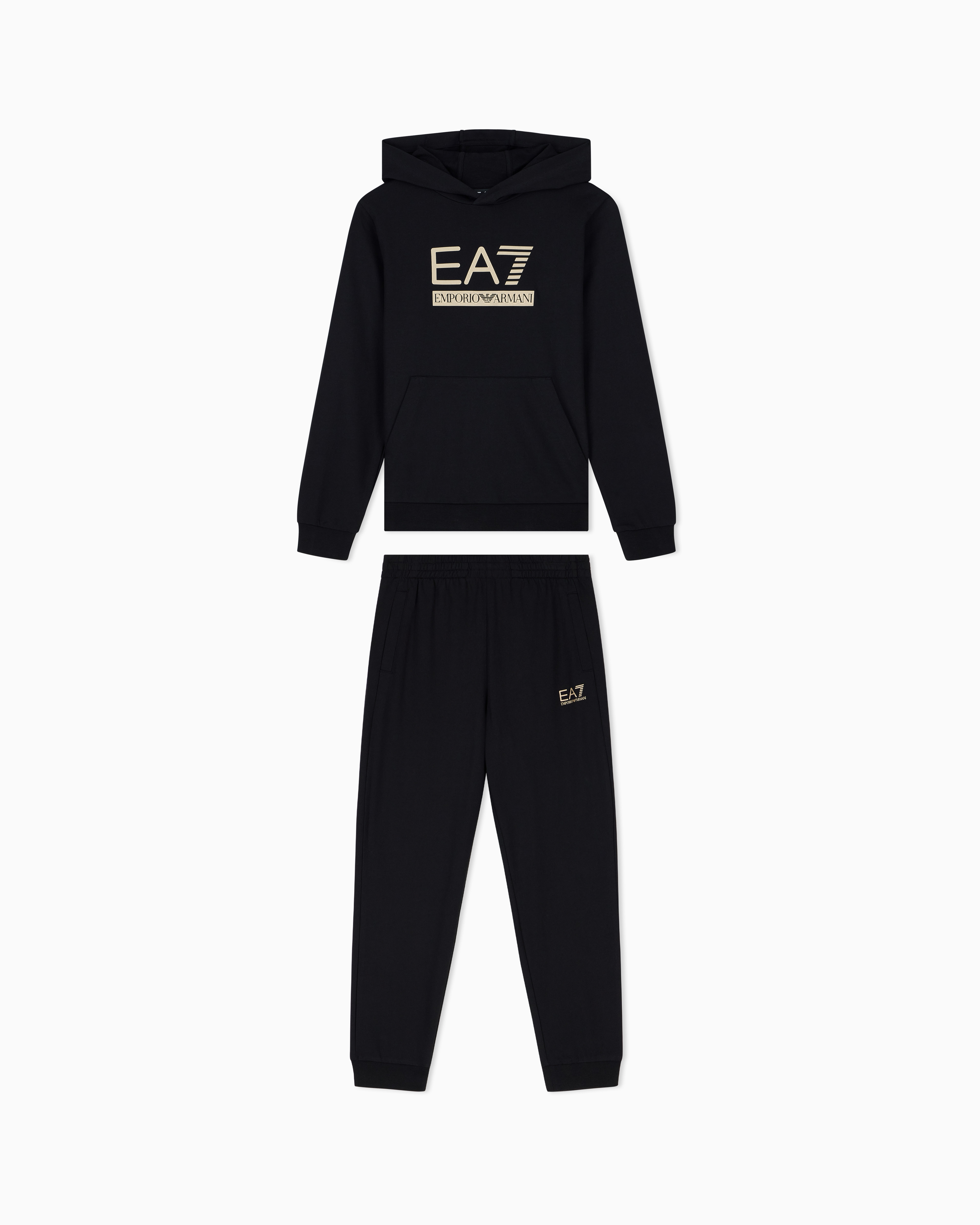 Tracksuit Visibility Boy regular fit hooded in cotton jersey