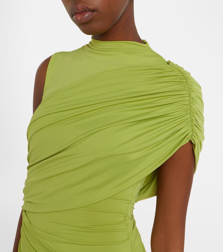 Ravenna draped jersey minidress