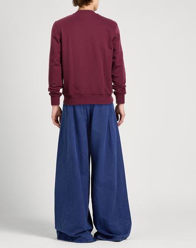 Man Sweatshirt Burgundy Size M Cotton, Elastane