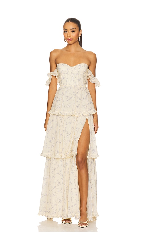 MAJORELLE Demi Gown in Lemon. -  XS also in L, M, S