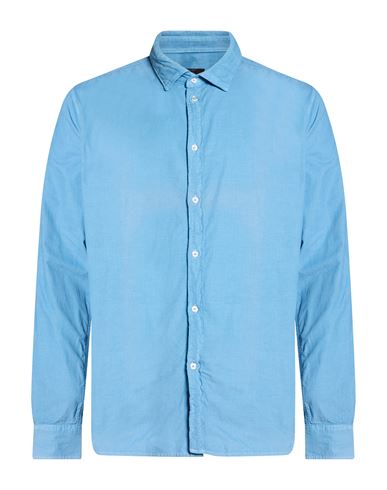 Gaudì Ambassador Man Shirt Azure Size S Cotton