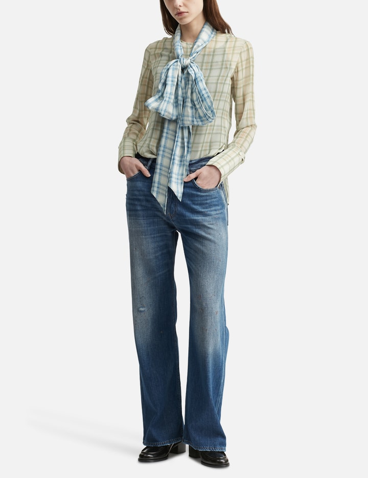 Silk Blouse With Scarf