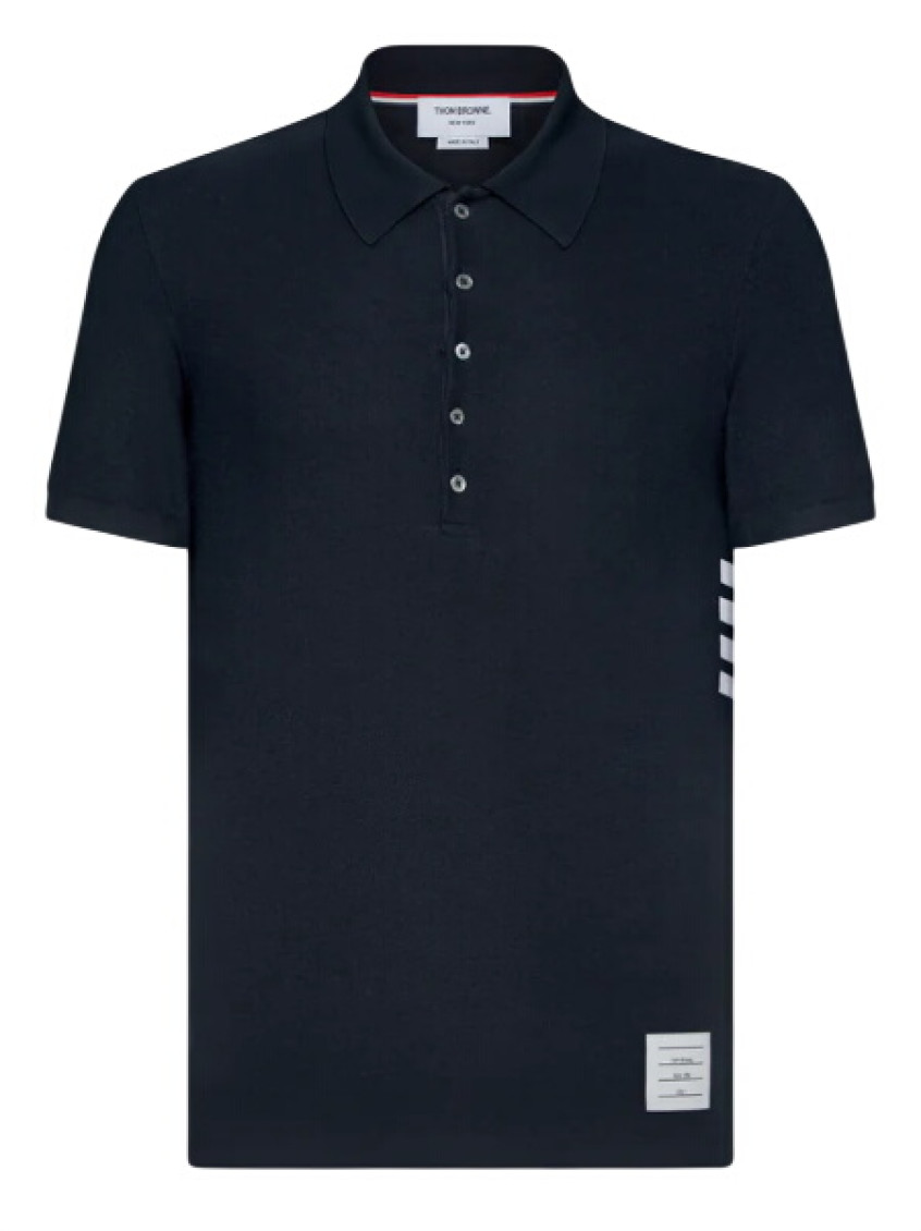 4-Bar Cotton Polo Shirt