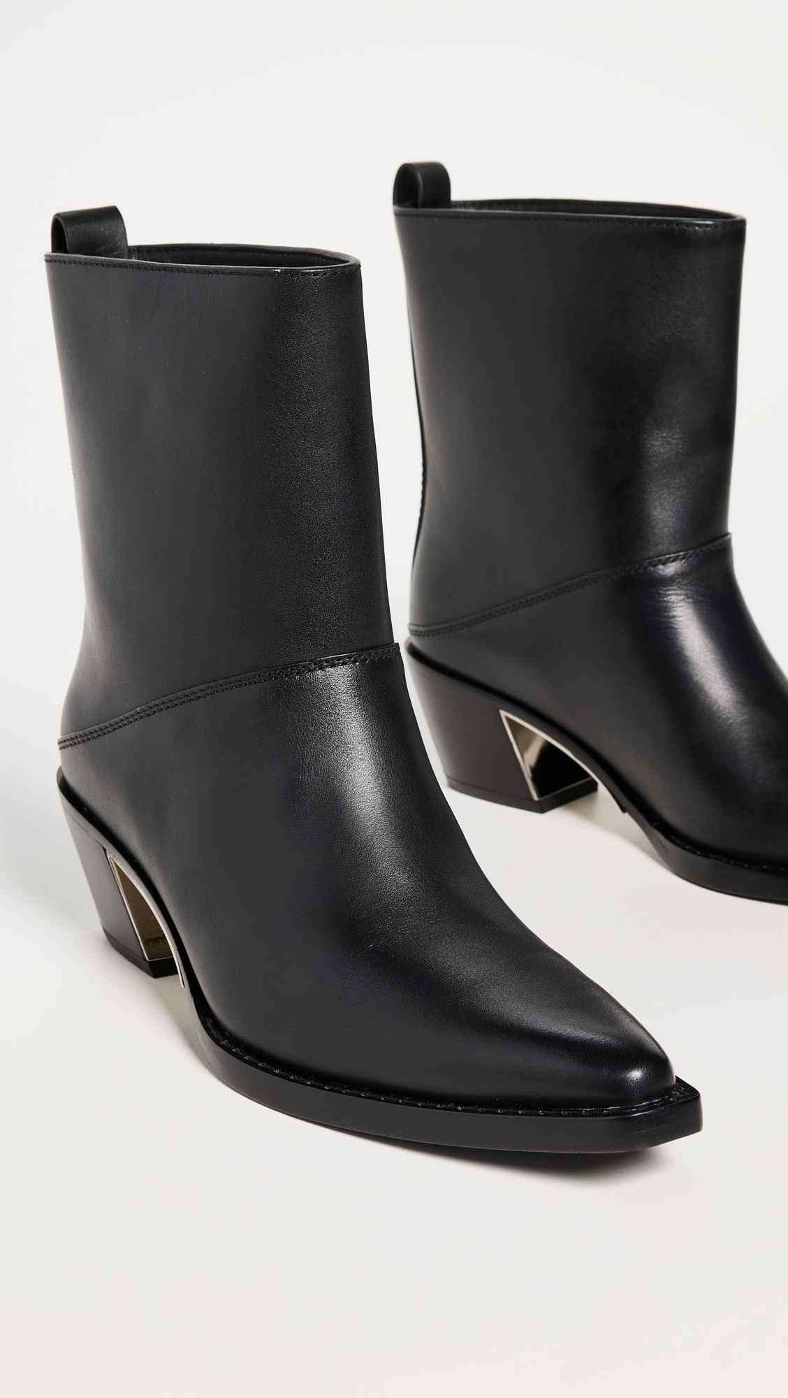 Downtown Wide Shaft Boots Black