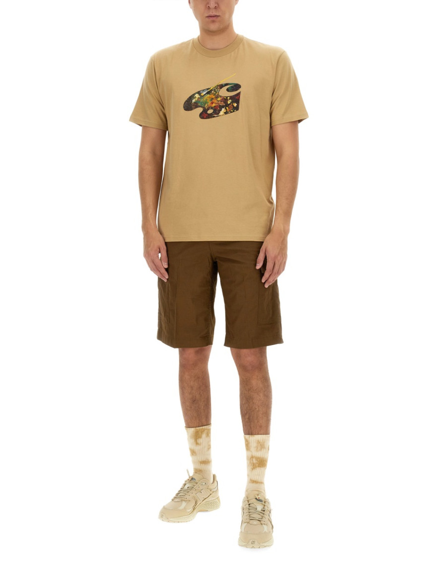 -Regular Cargo Short Marrone-Uomo