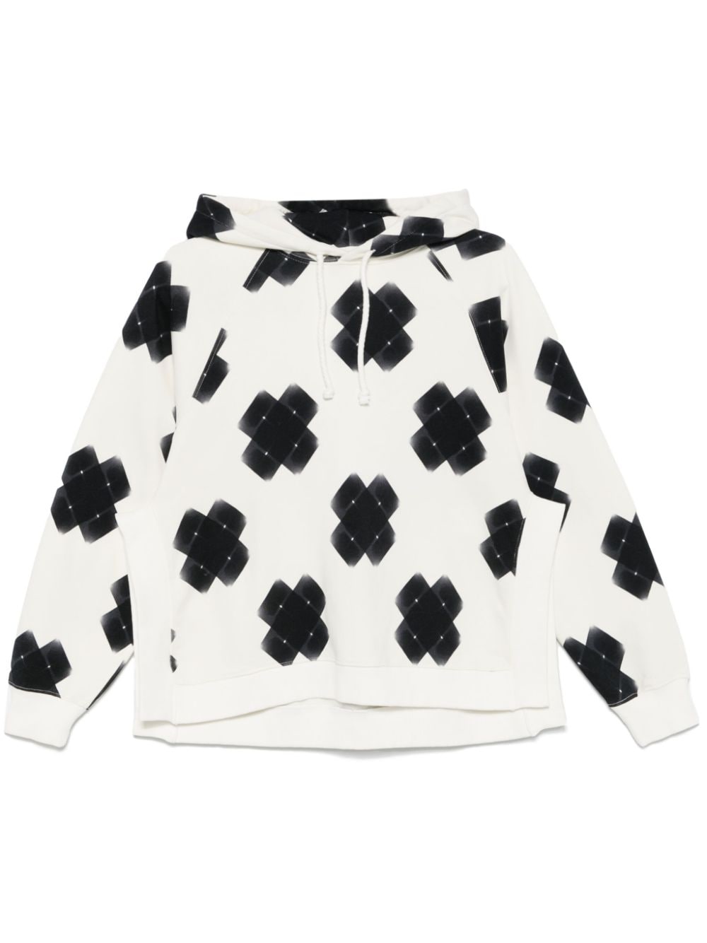Slit Punch sweatshirt - White