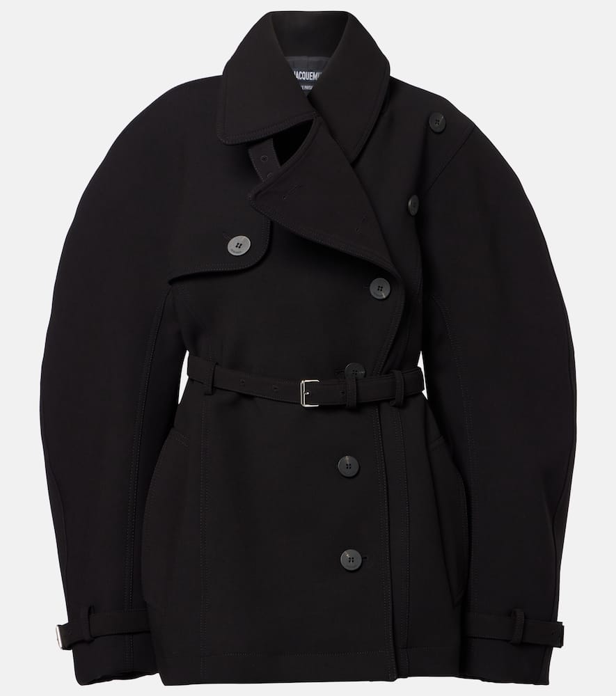 Belted trench coat