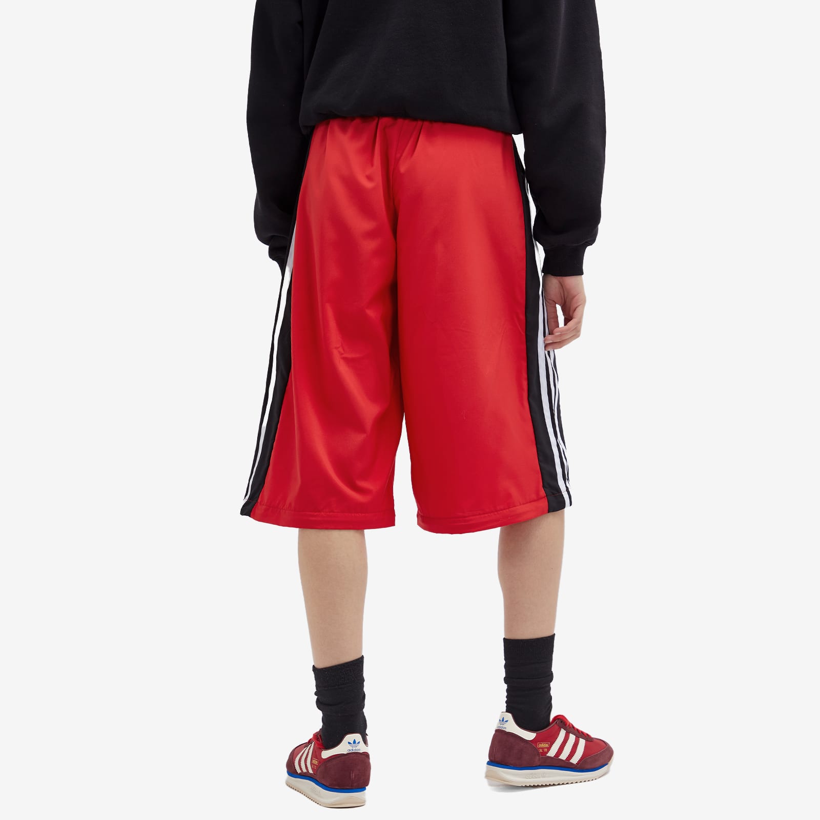 Women's Rasant Oversized Zip Off Track Pants in Collegiate Red