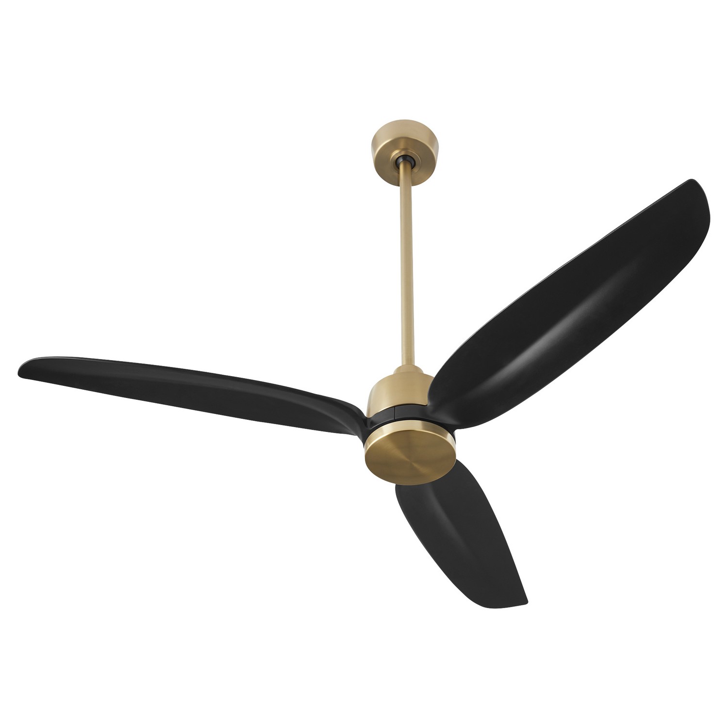 Aged Brass MB downrod 58" Patio Fan from the Exodus Collection