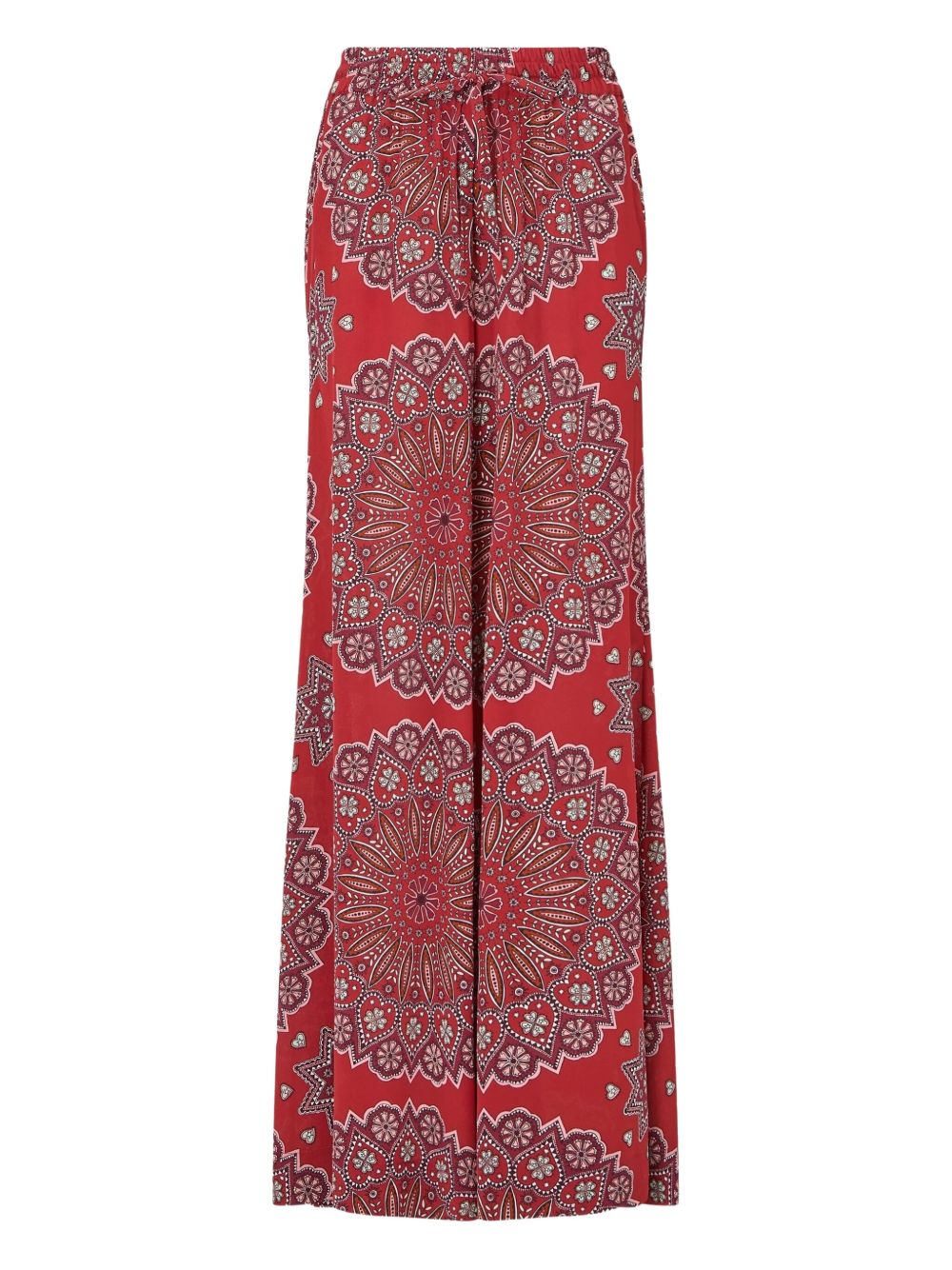 Paisley-print trousers - Red