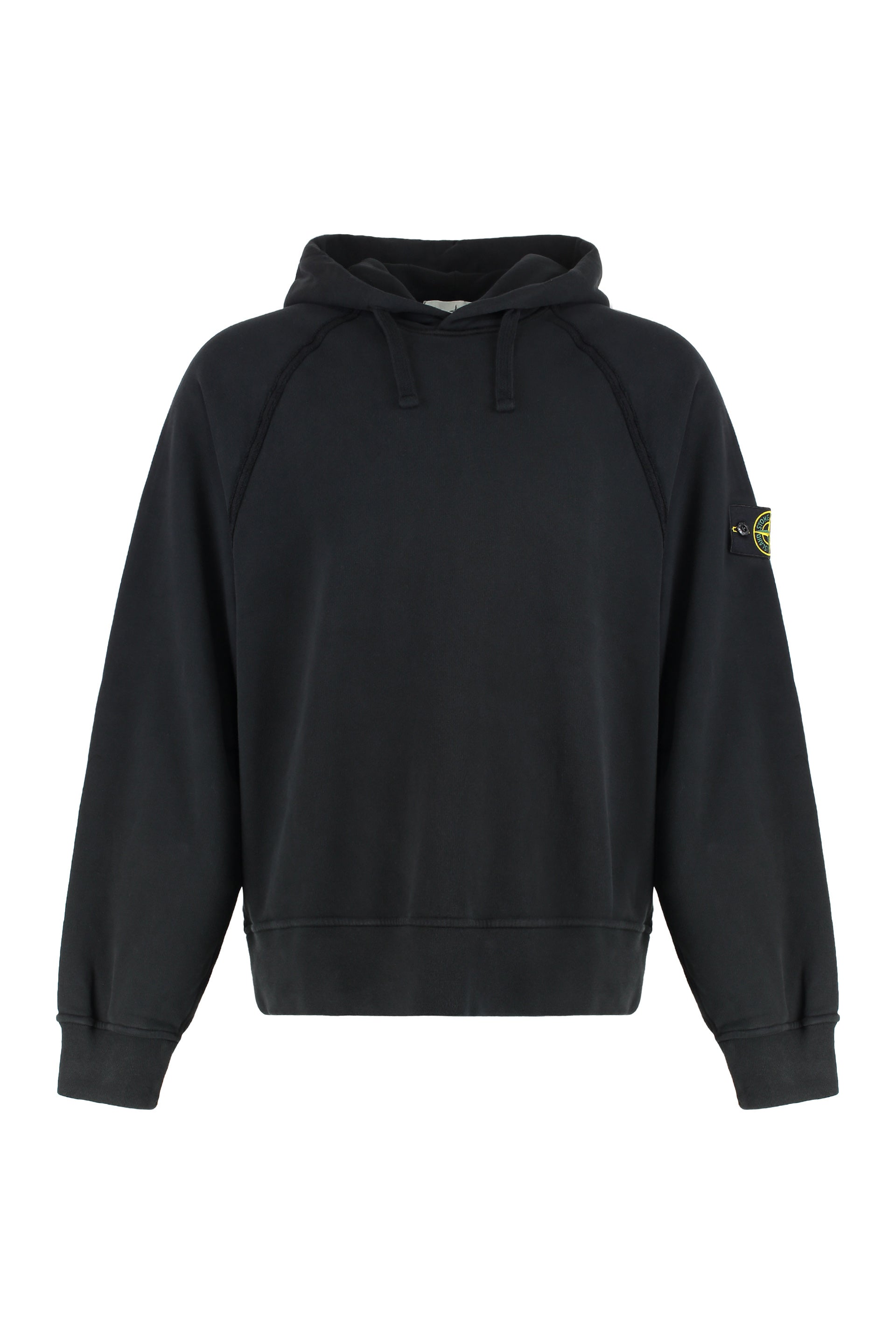 Cotton Hoodie with Removable Logo Patch