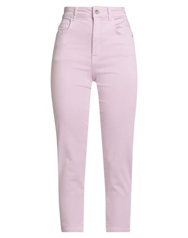 Woman Jeans Lilac Size 26 Cotton, Elastane