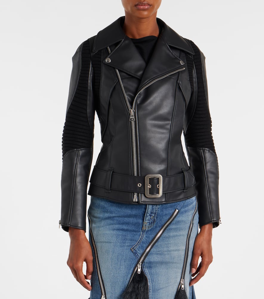 Faux leather jacket