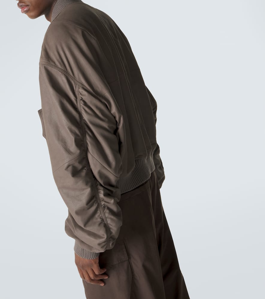 Secchia Flight leather bomber jacket
