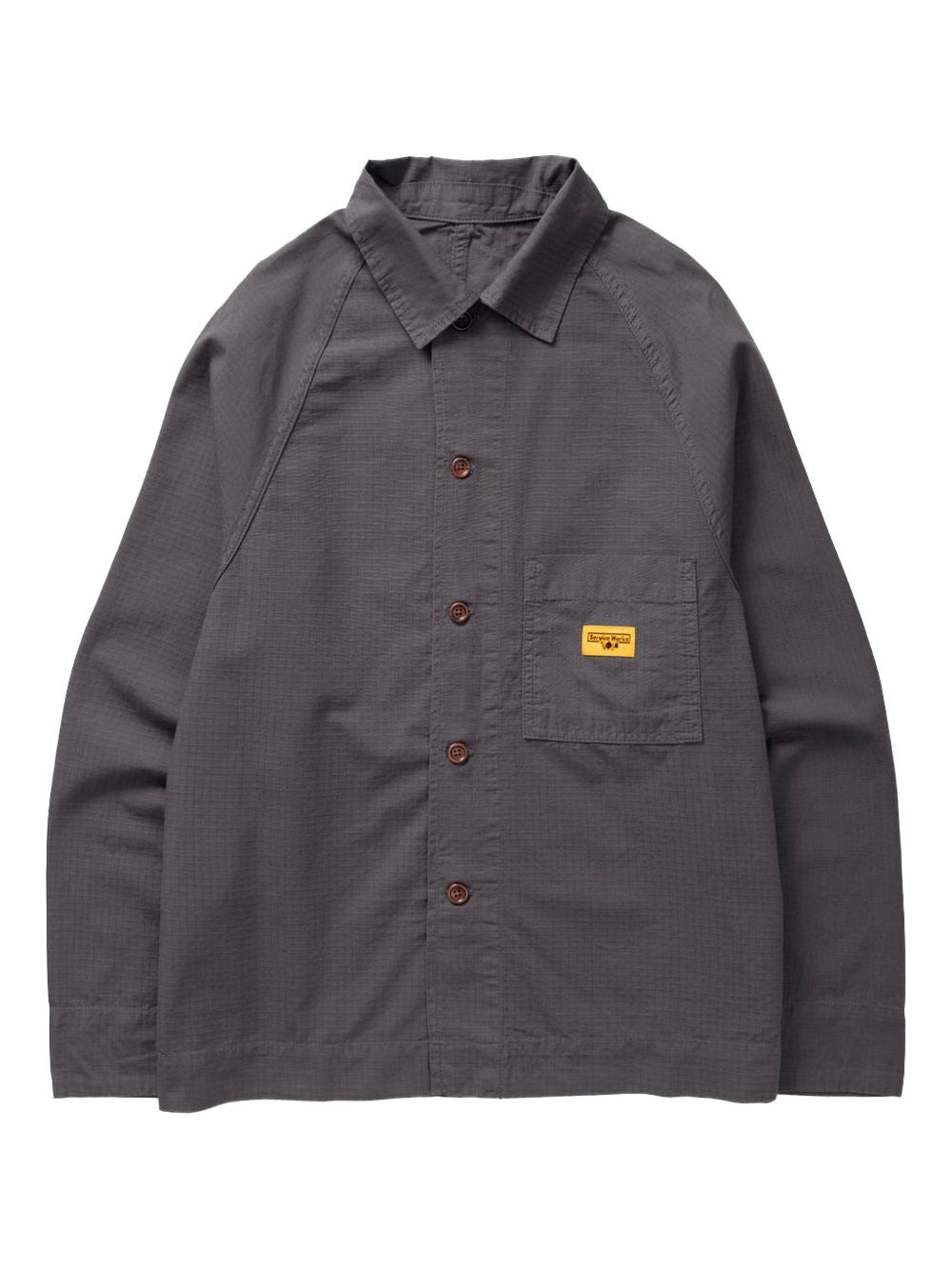 Front of House logo-patch jacket - Neutrals
