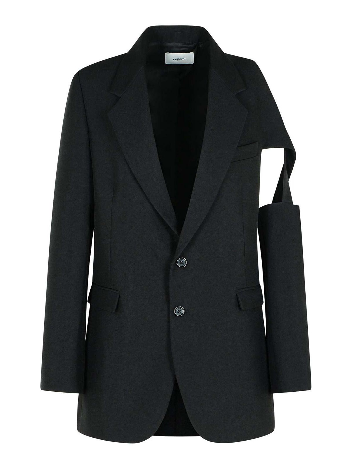 Black Polyester Blazer
